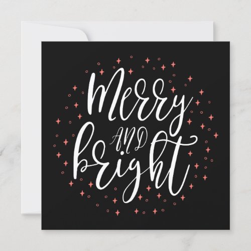 Merry  Bright  Christmas Holiday Greeting Card