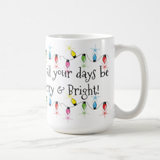 Merry & Bright Christmas Lights Mug