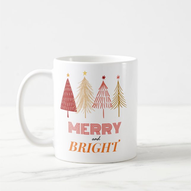Merry & Bright Christmas Mug (Left)