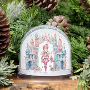 Merry & Bright & Christmas Nutcracker  Snow Globe