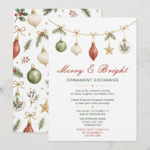 Merry & Bright Christmas Ornament Exchange