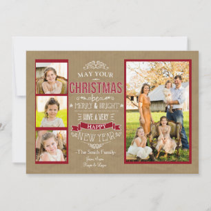 Merry & Bright Christmas Photo Card