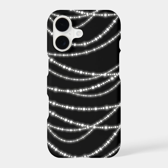 Merry & Bright Christmas Sparkling Lights Holiday Case-Mate iPhone Case (Back)