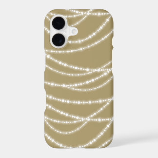 Merry & Bright Christmas Sparkling Lights Holiday iPhone 17 Case