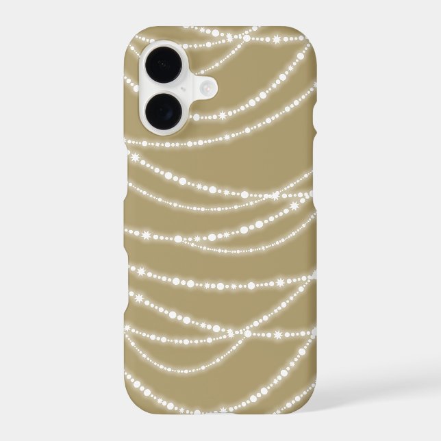 Merry & Bright Christmas Sparkling Lights Holiday Case-Mate iPhone Case (Back)