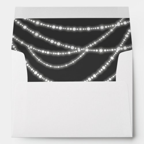 Merry  Bright Christmas Sparkling Lights Holiday Envelope