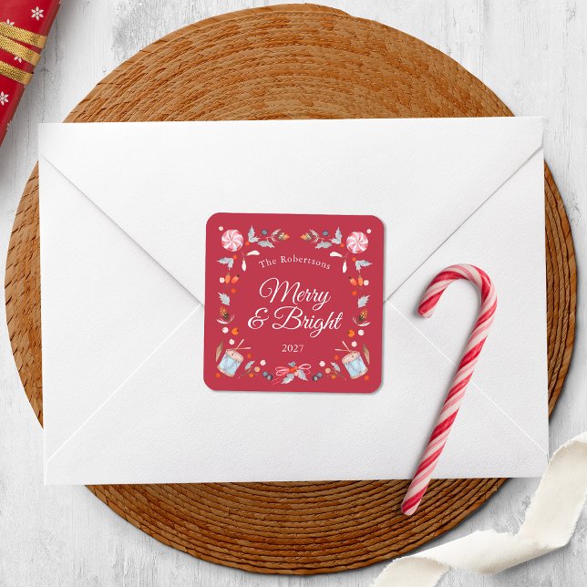 Merry & Bright Christmas Sticker (Creator Uploaded)