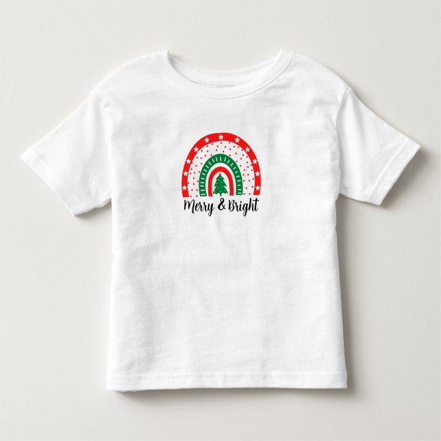 Merry & Bright Christmas   Toddler T-shirt (Front)