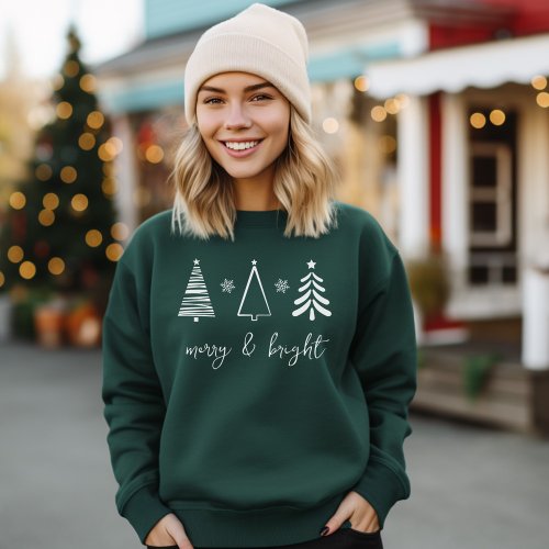 Merry  Bright Christmas Tree T_Shirt Sweatshirt