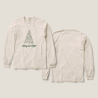 Merry & Bright Christmas Tree t-shirt Tri-Blend Shirt
