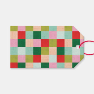 Merry & Bright Color Blocks Gift Tag
