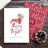 Merry & Bright | Dachshund Christmas Sweater