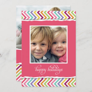 Merry & Bright Double Sided Holiday Photo Card