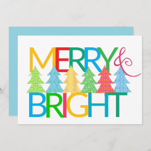 Merry & Bright Flat Christmas Card
