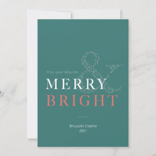 Merry & Bright Holiday Card