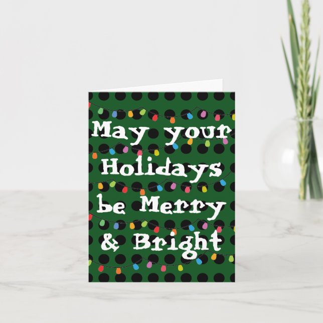 Merry & Bright Holiday Card (Front)