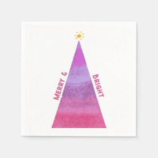Merry & Bright Holiday Tree Napkins