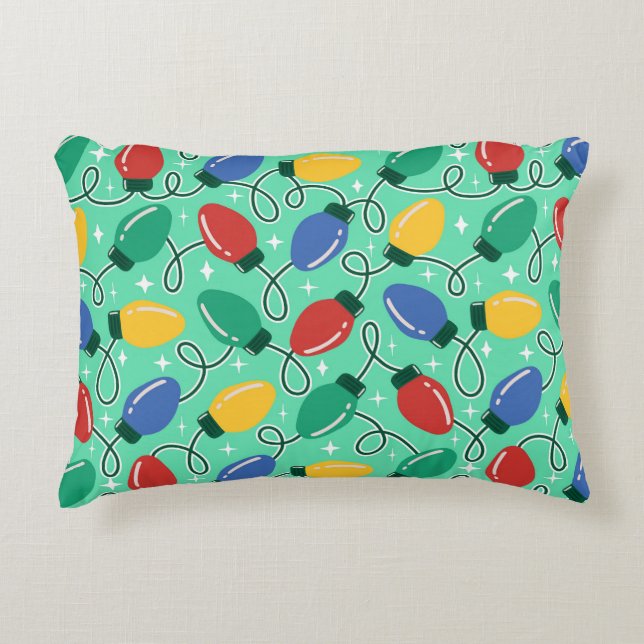 Merry & Bright Lights Accent Pillow (Front)