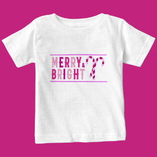 Merry & Bright, Merry Christmas Baby T-Shirt
