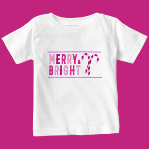 Merry & Bright, Merry Christmas  Baby T-Shirt