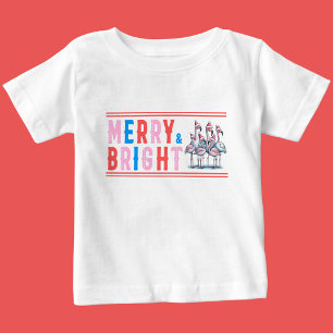 Merry & Bright, Merry Christmas Baby T-Shirt