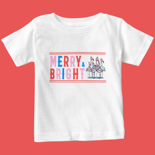  Merry & Bright, Merry Christmas Baby T-Shirt