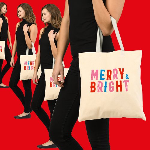 Merry  Bright Merry Christmas Christmas Gift Tote Bag