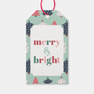 Merry & Bright Mint Tree Gift Tags