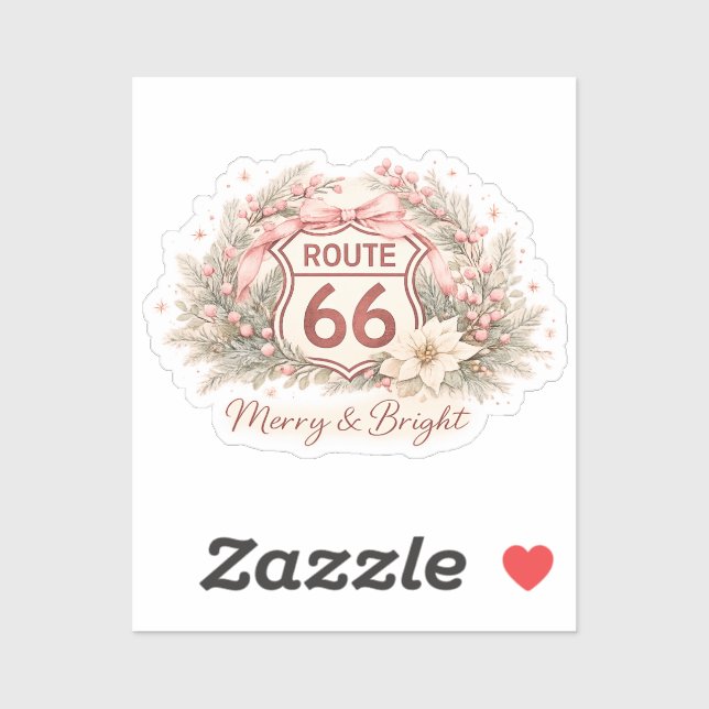 Merry & Bright Mother Road Charm Sticker (Sheet)