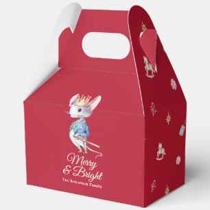 Merry & Bright Nutcracker Mouse Favor Box