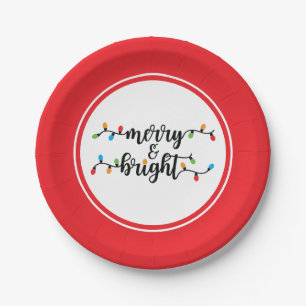 Merry & Bright Paper Plates