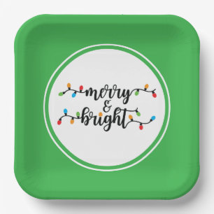 Merry & Bright Paper Plates