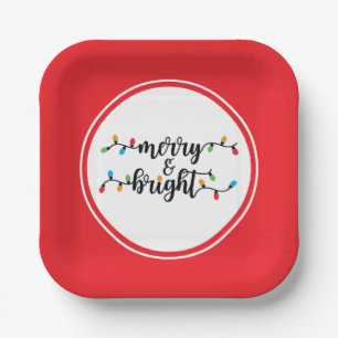 Merry & Bright Paper Plates