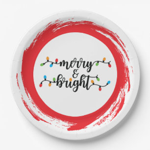 Merry & Bright Paper Plates