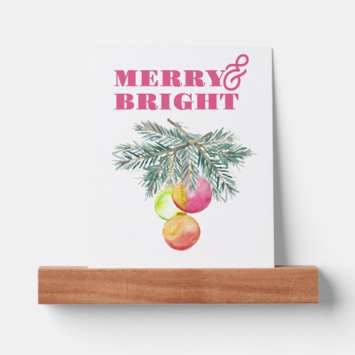 Merry  Bright Picture Ledge