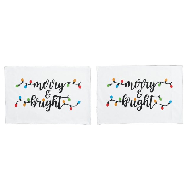 Merry & Bright Pillowcase Set (Front-Set)
