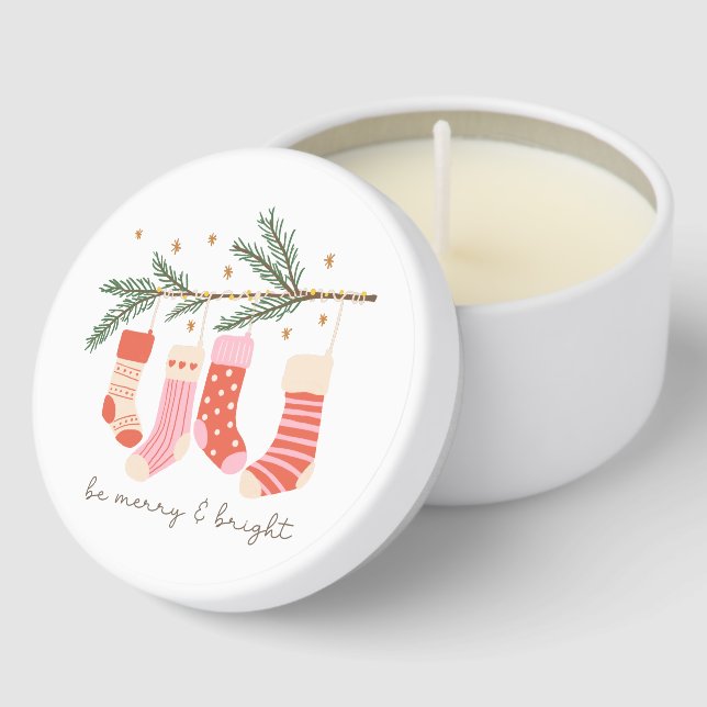 Merry & Bright Pink & Red Bulk Christmas Candles (Corner)