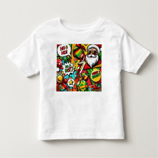 Merry & Bright Pop Art – Bold Christmas T-Shirt