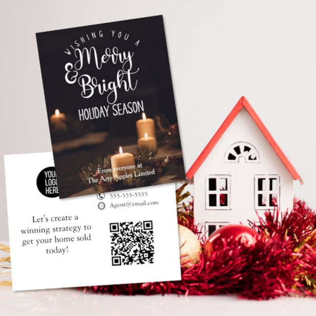 Merry Bright Real Estate Holiday client Card (Creator Uploaded)