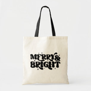 Merry & Bright Retro Christmas Tote Bag