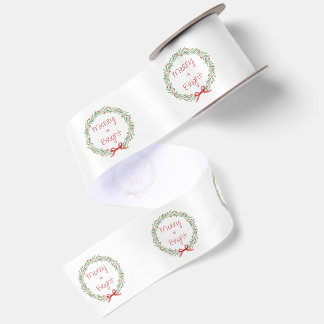 Merry & Bright Satin Ribbon