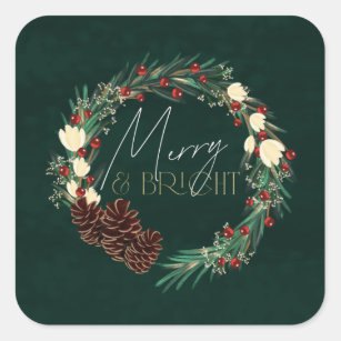 Merry And Bright Coffee Sticker for Sale by shopPosSisions