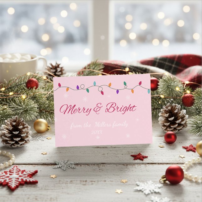 Merry & Bright | Stylish  Holiday Card (Creator Uploaded)