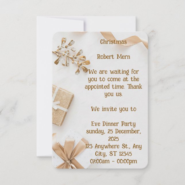 Merry & Bright, Together Tonight Invitation (Front)