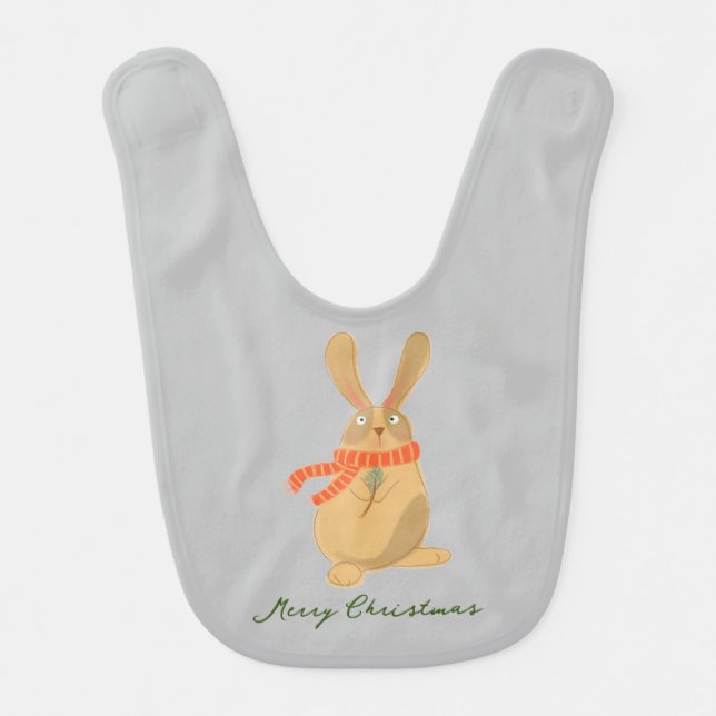 Merry Bunny Bib (Front)