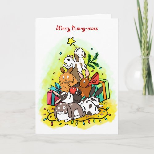 Merry Bunny_mass Holiday Card