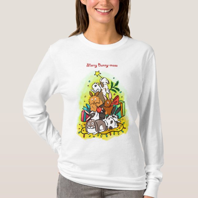 Merry Bunny-mass T-Shirt (Front)