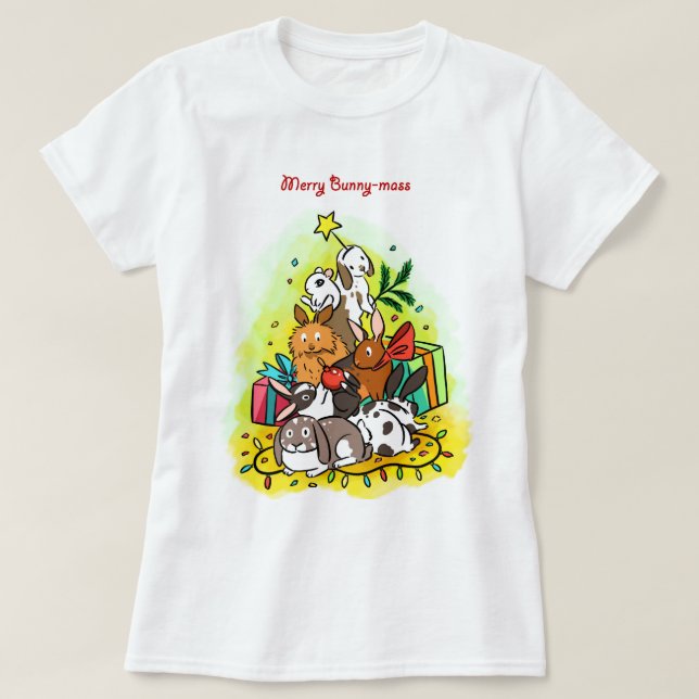 Merry Bunny-mass T-Shirt (Design Front)
