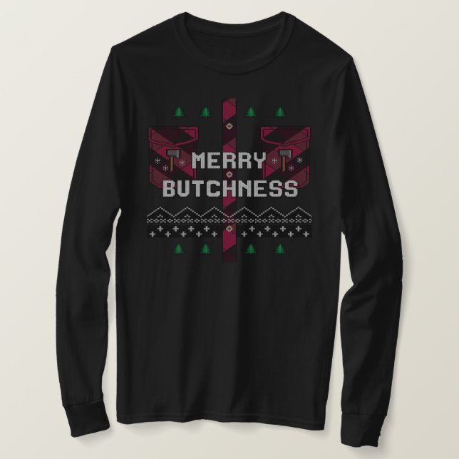 Merry Butchness T-Shirt (Design Front)