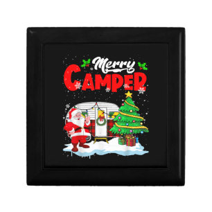 Merry Camper Christmas Santa Camper Camping Truck  Gift Box